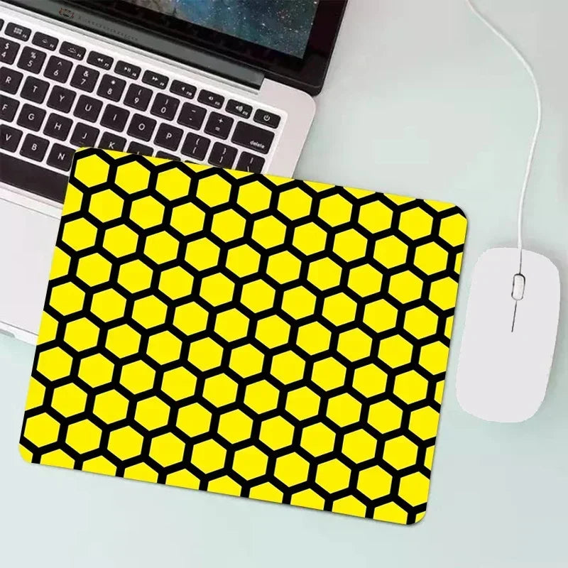 Tapis de Souris Ruche Jaune Néon