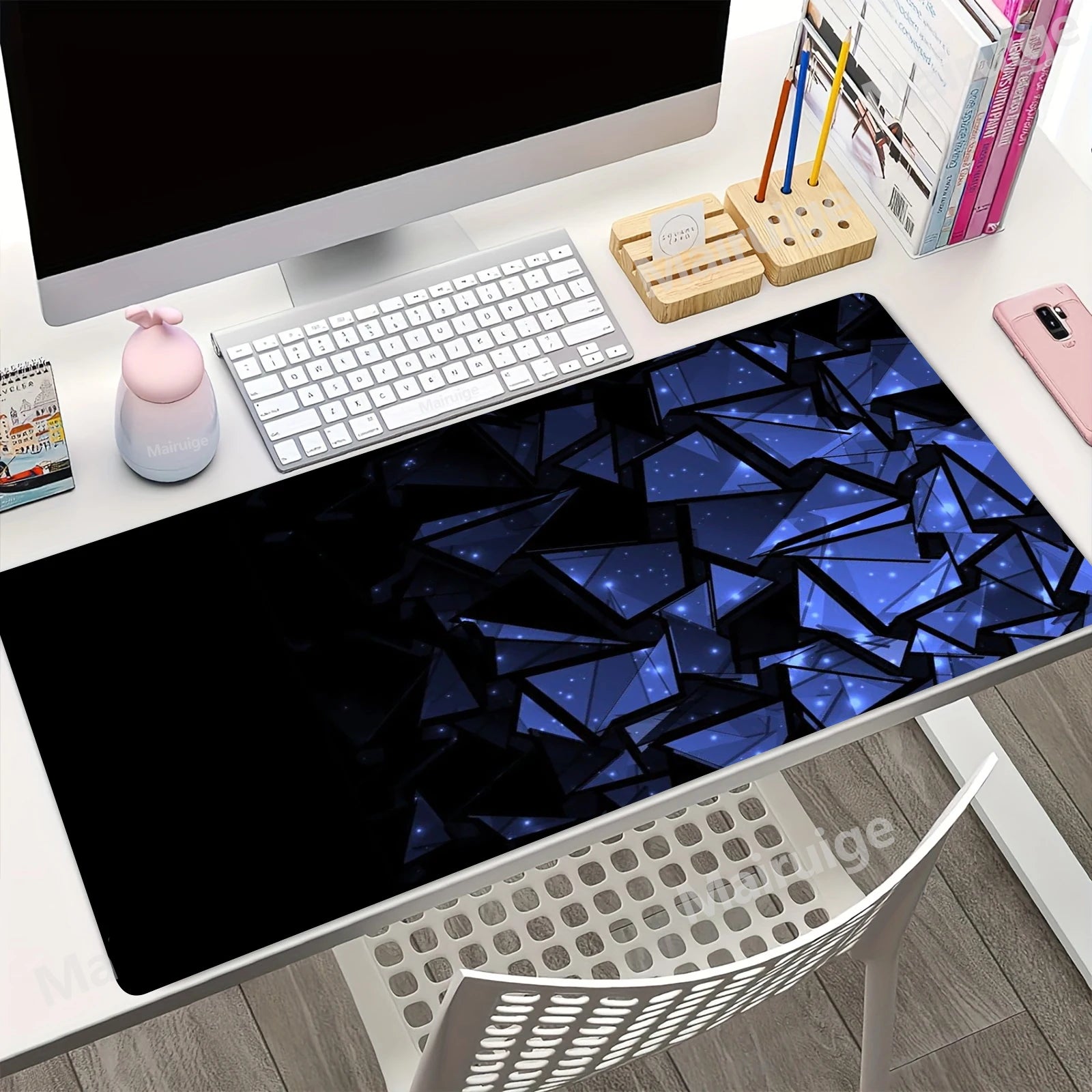 Tapis de Souris Gaming XXL Ice Shards Navy