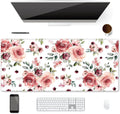 Tapis de Souris XXL Roses Aquarelle