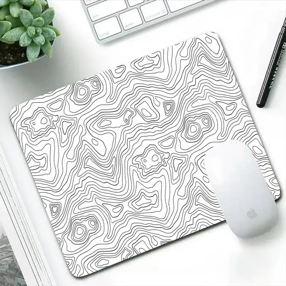 Tapis de Souris Cartographie Blanche